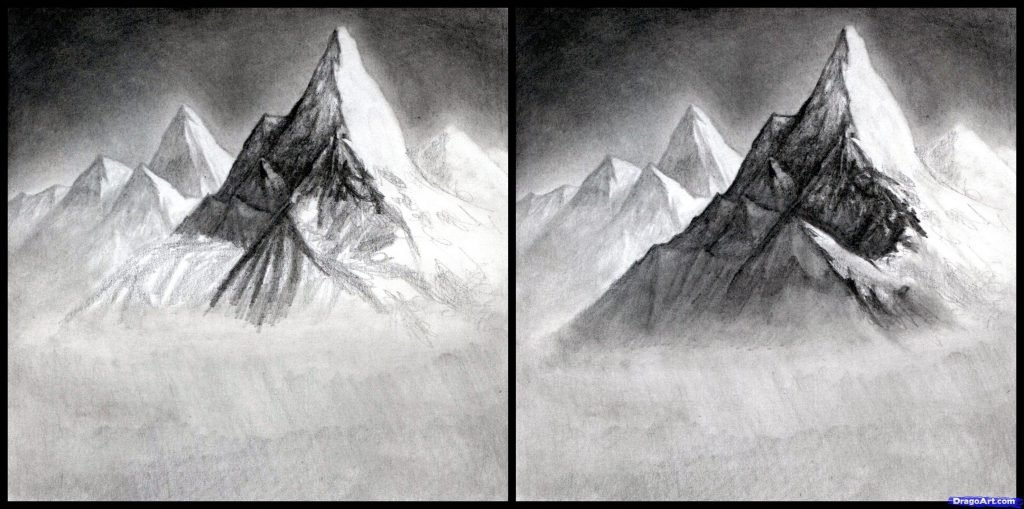como desenhar paisagens
