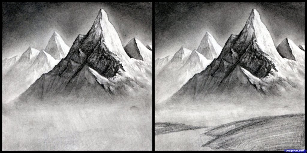 como desenhar paisagens