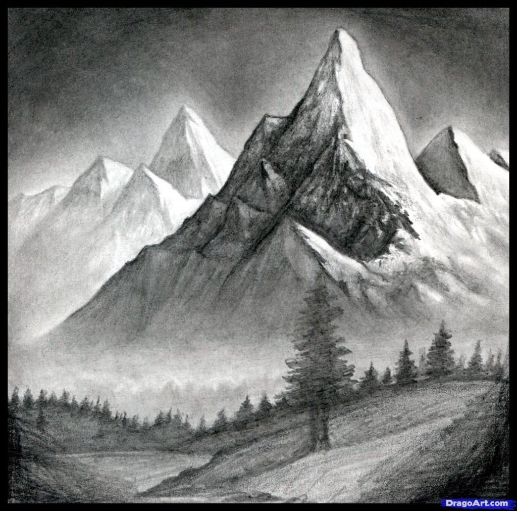 como desenhar paisagens
