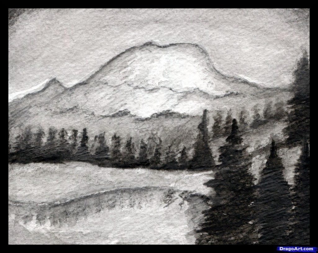 como desenhar paisagens