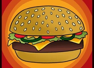 Como Desenhar um Hambúrguer (Muito Fácil) como desenhar um hambúrguer