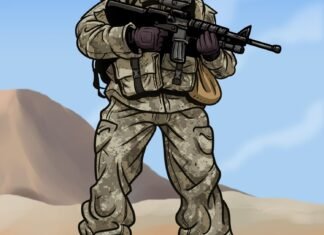 como desenhar um soldado