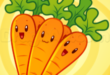 Como Desenhar uma Cenoura (Muito Fácil) como desenhar uma cenoura
