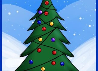 Como Desenhar uma Árvore de Natal (Muito Fácil) como desenhar uma árvore de natal