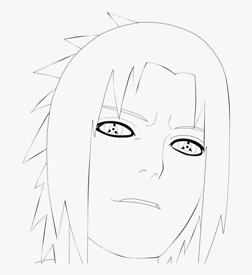 sasuke para colorir