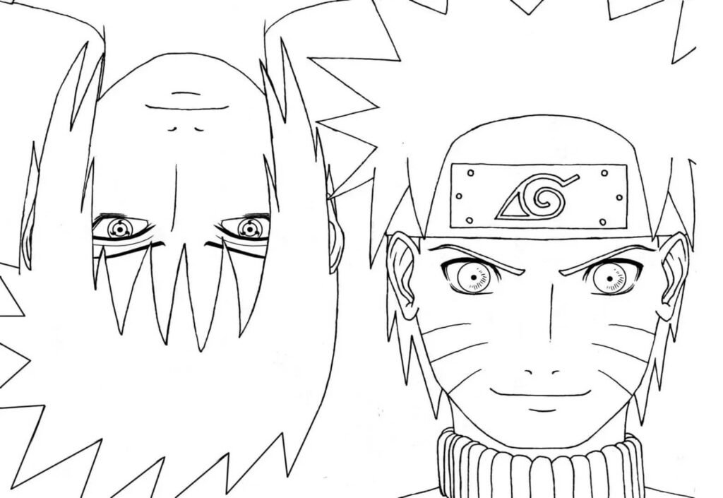 Sasuke para Colorir e Imprimir - Muito Fácil - Colorir e Pintar