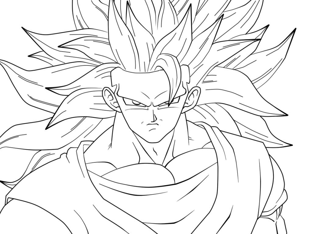 Primeiro passo para desenhar o Goku ssj3