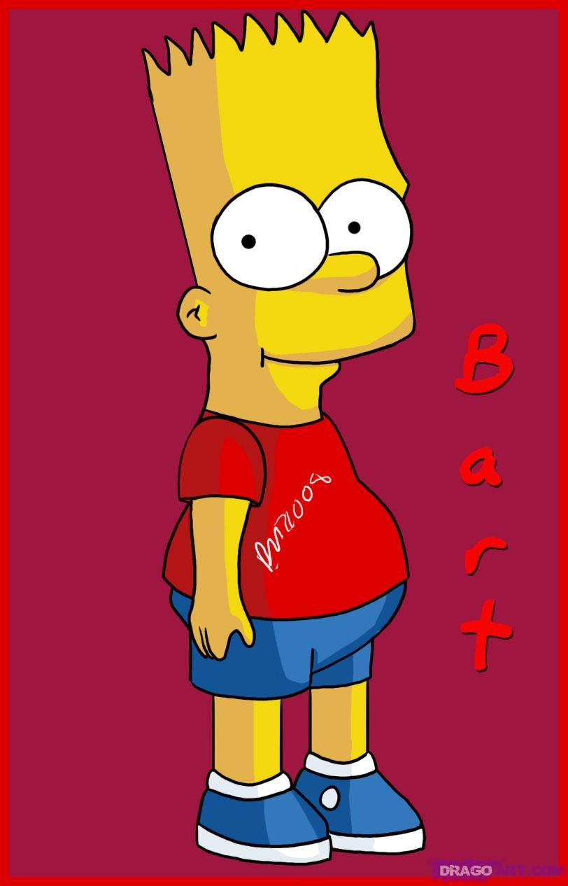 como desenhar o bart simpson