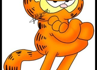 como desenhar o garfield