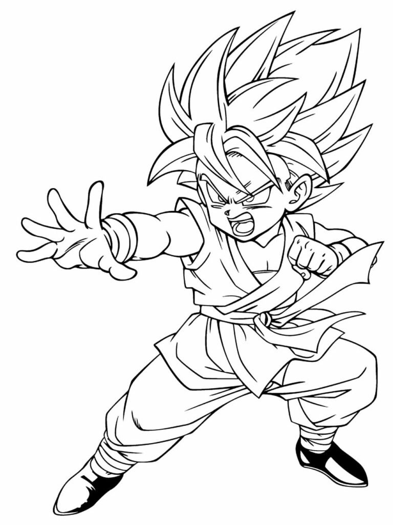 Desenhos de colorir-Goku, Loja TipoArt