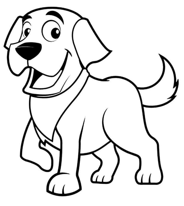 +100 Desenhos de Cachorros para Colorir e Imprimir