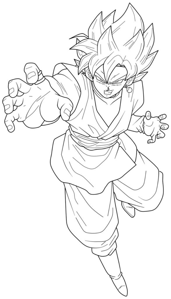 desenhos do goku para colorir 1 desenhos do goku para colorir 1