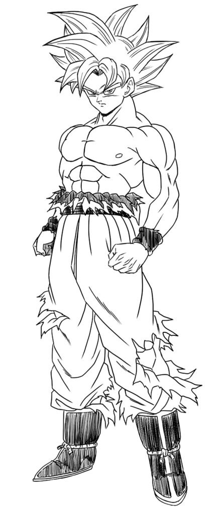 60 desenhos do【GOKU PARA COLORIR】▻ Grátis!