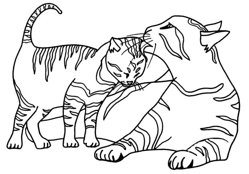 desenhos para colorir de gatos 10