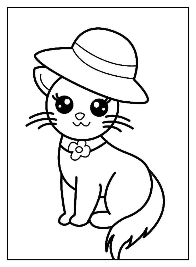 desenhos para colorir de gatos 11