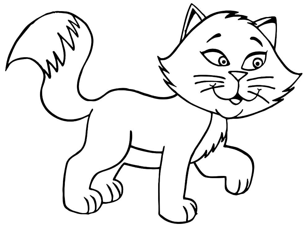 desenhos para colorir de gatos 14