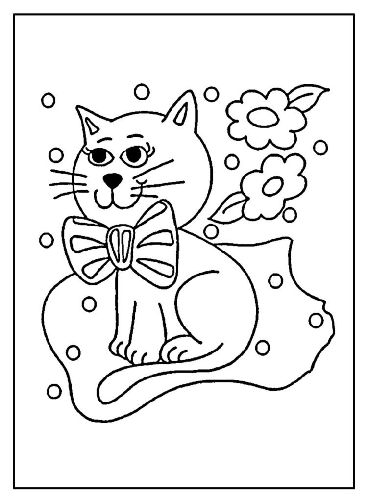 desenhos para colorir de gatos 18