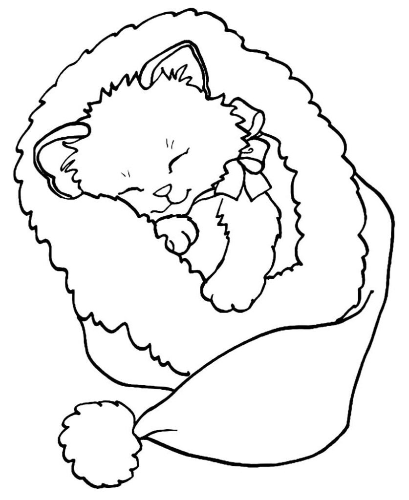 desenhos para colorir de gatos 20