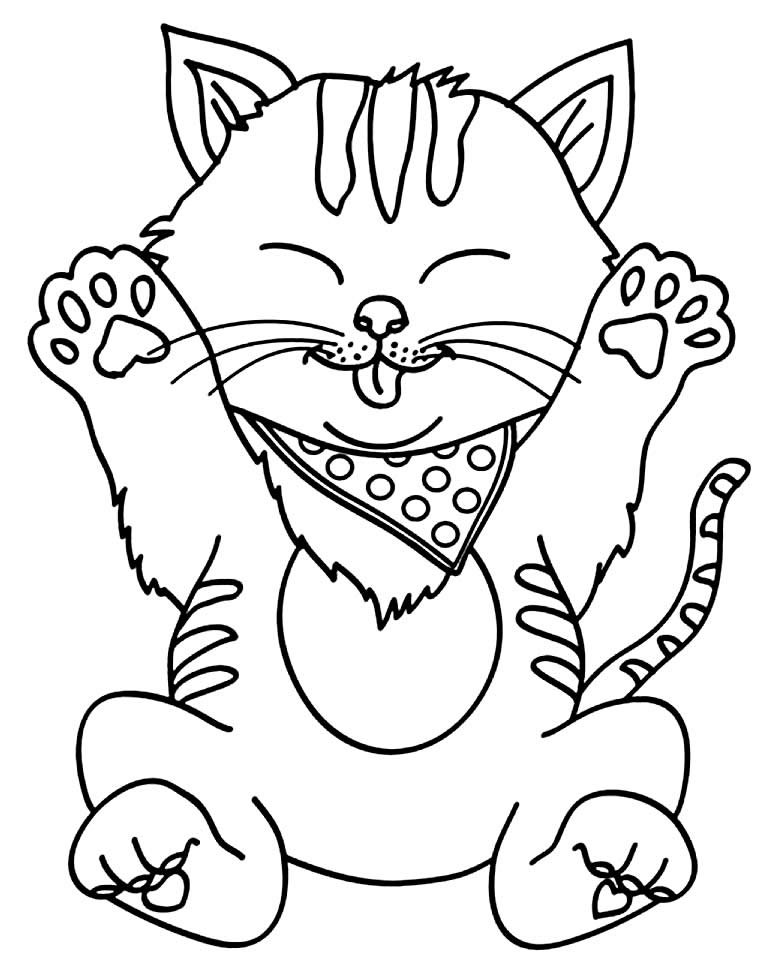 desenhos para colorir de gatos 22