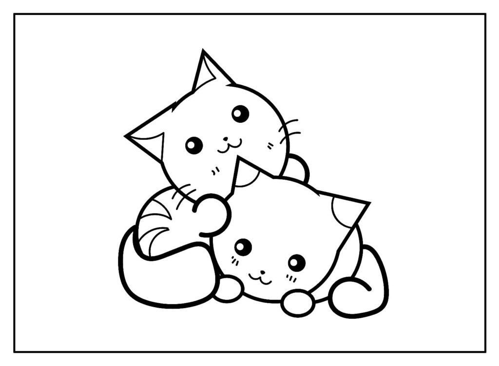 desenhos para colorir de gatos 3