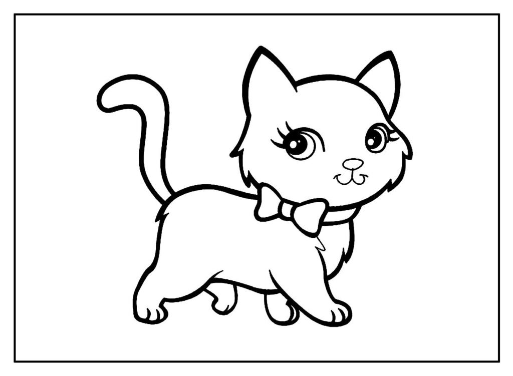 desenhos para colorir de gatos 4