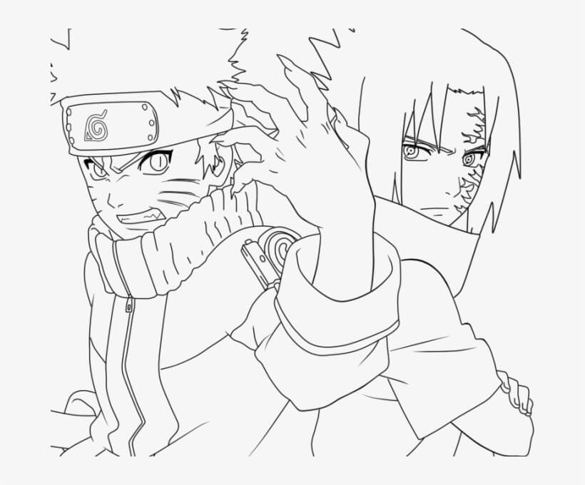 sasuke para colorir