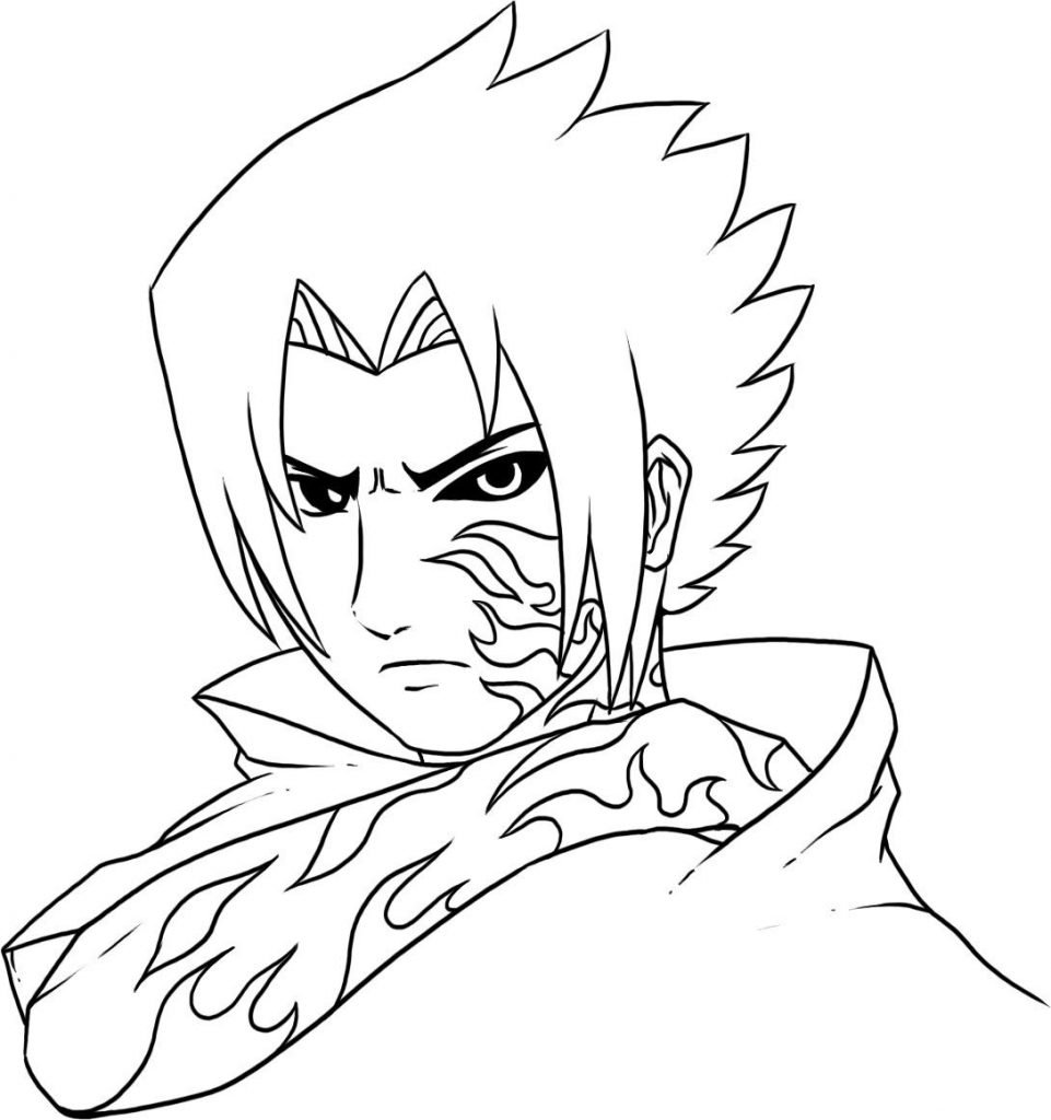 sasuke para colorir