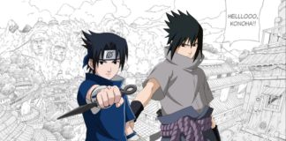 sasuke para colorir