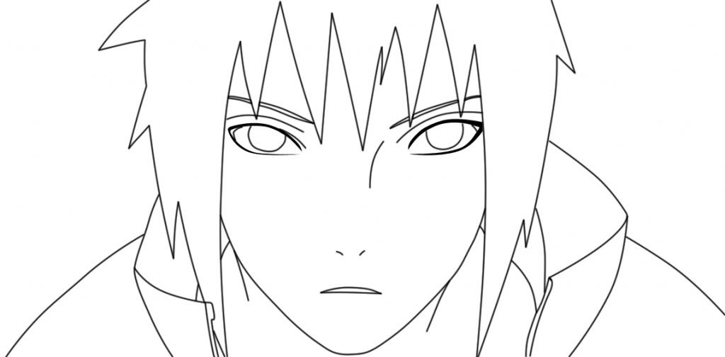 sasuke para colorir