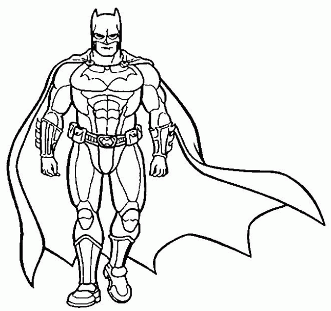 Batman para colorir e pintar