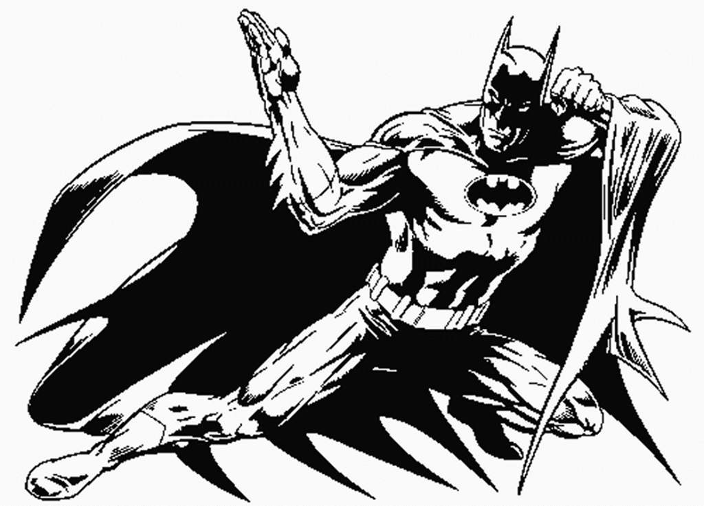 Batman para colorir e pintar