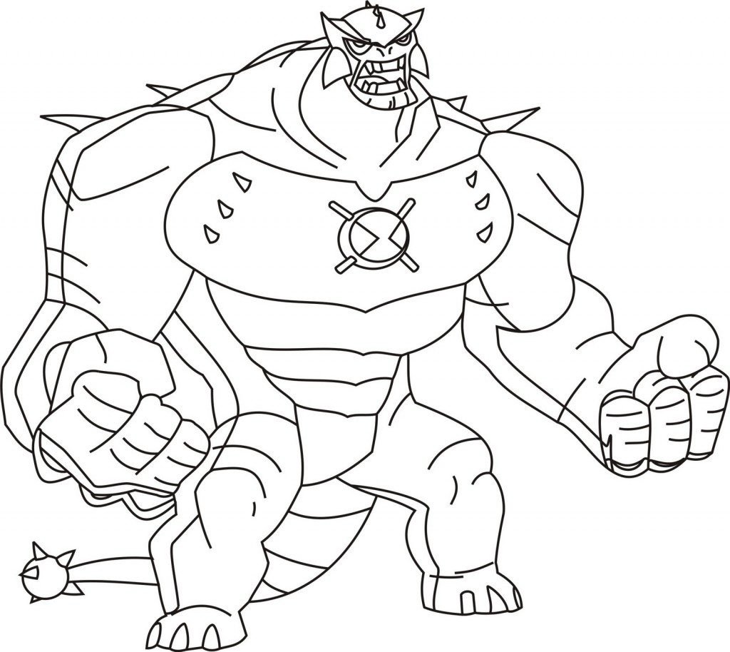 Ben 10 para colorir e pintar