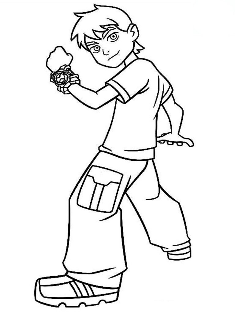 Ben 10 para colorir e pintar