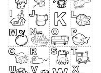 alfabeto para colorir e pintar