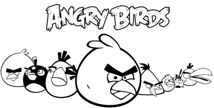 angry birds para colorir 7 angry birds para colorir