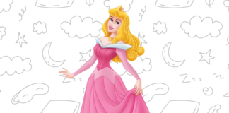 bela adormecida para colorir