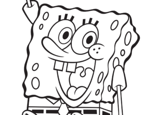 bob esponja para colorir e pintar