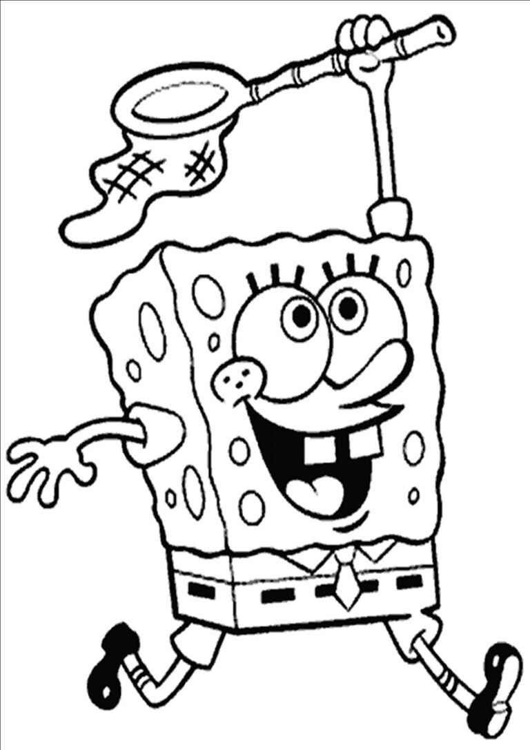 Bob Esponja para Colorir e Imprimir - Muito Fácil - Colorir e Pintar