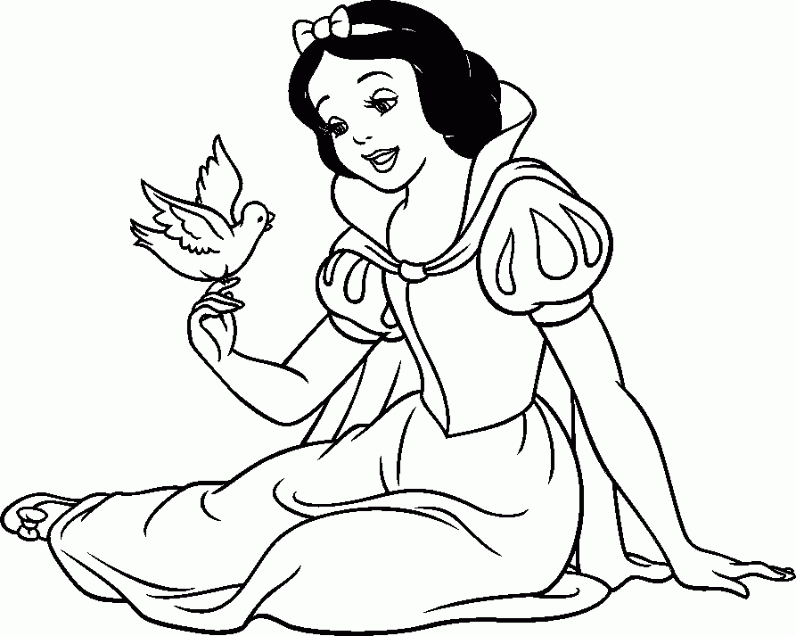 105 Desenhos da Branca de Neve para Colorir e Imprimir