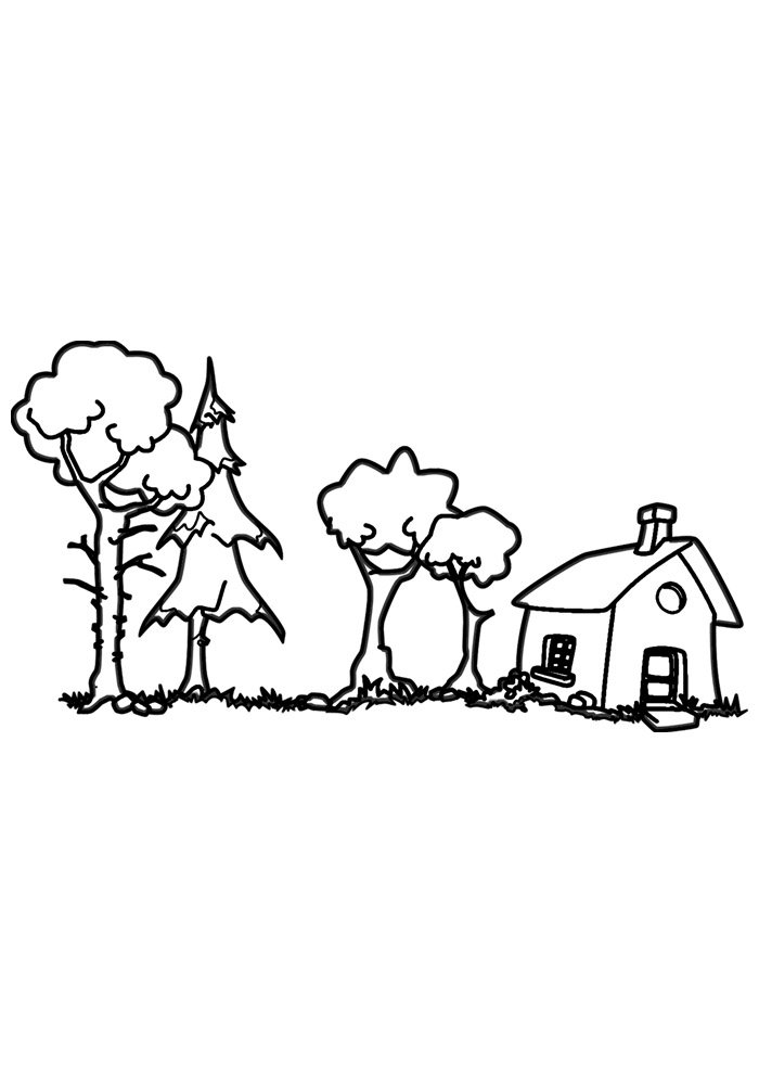 casa para colorir 17