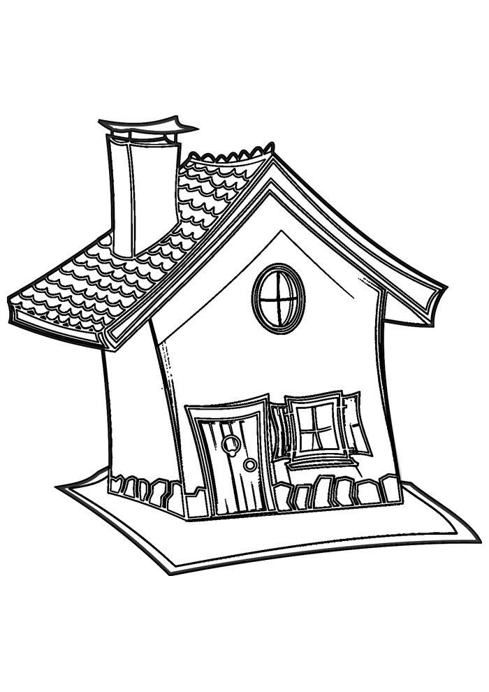 casa para colorir 21
