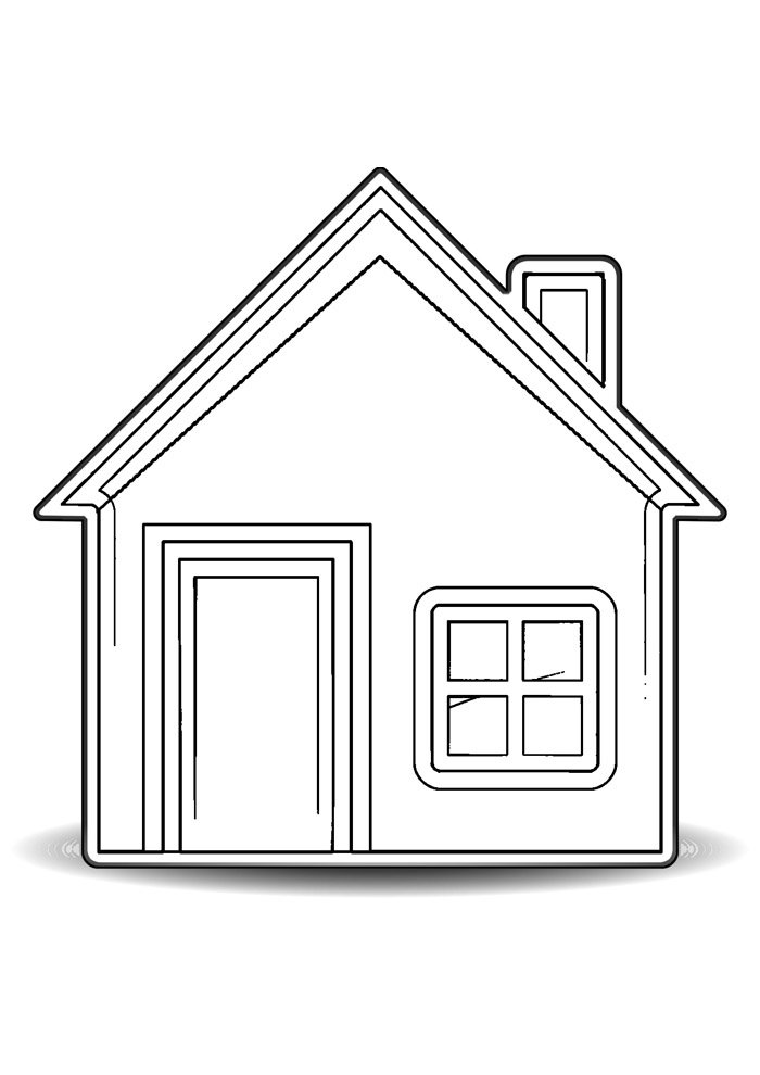 casa para colorir 22