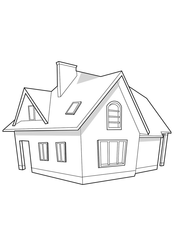 casa para colorir 31