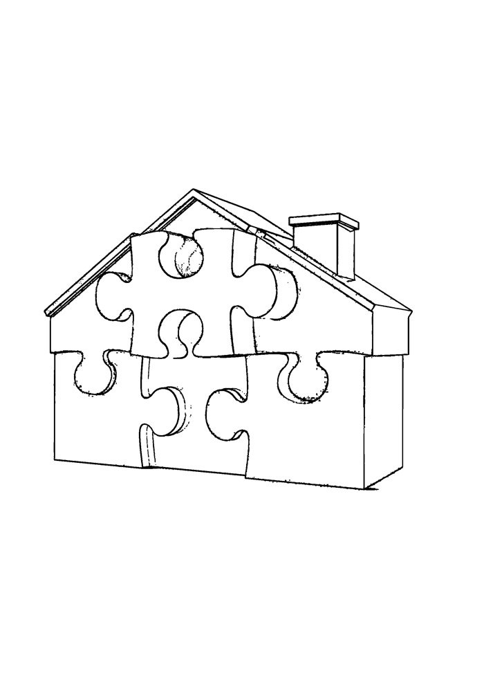 casa para colorir 37