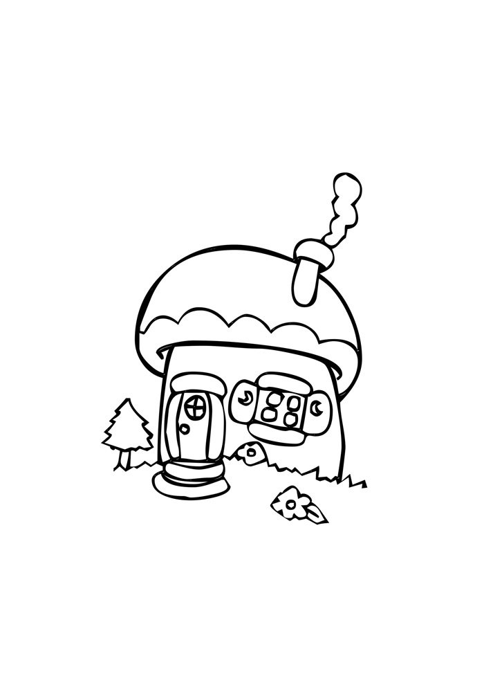 casa para colorir 6