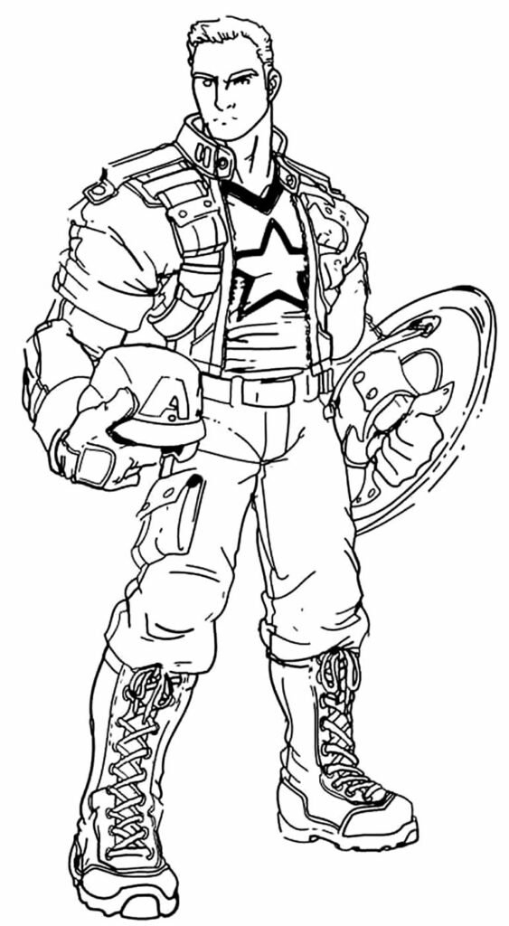 desenho de capitao america 11