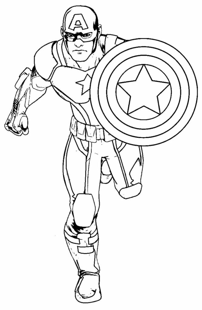 desenho de capitao america 12