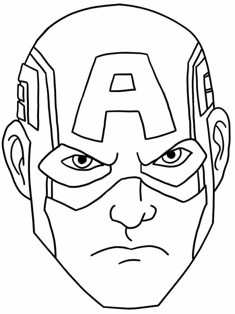 desenho de capitao america 14