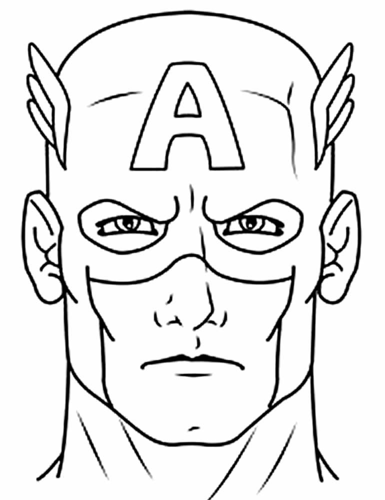 desenho de capitao america 15