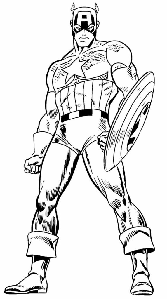 desenho de capitao america 17